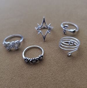Super Cute- Silver Ring Bundle